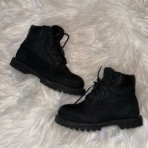 Boys Timberland 6in Waterproof Boots Black